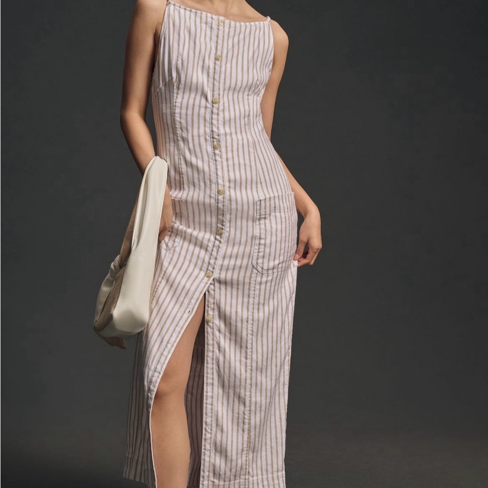Anthropologie Colette Midi Dress: Linen Edition - NWT